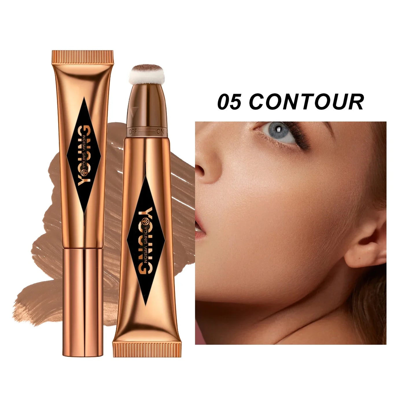 LIDORIA 4-in-1 Liquid Blush Stick – Blush, Contour, Highlight & Eyeshadow