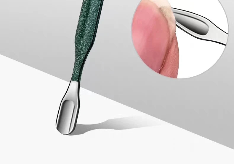 Juego de cortaúñas premium LuxuryGlow de 6 piezas: kit de manicura y cuidado personal de acero inoxidable para hombres y mujeres