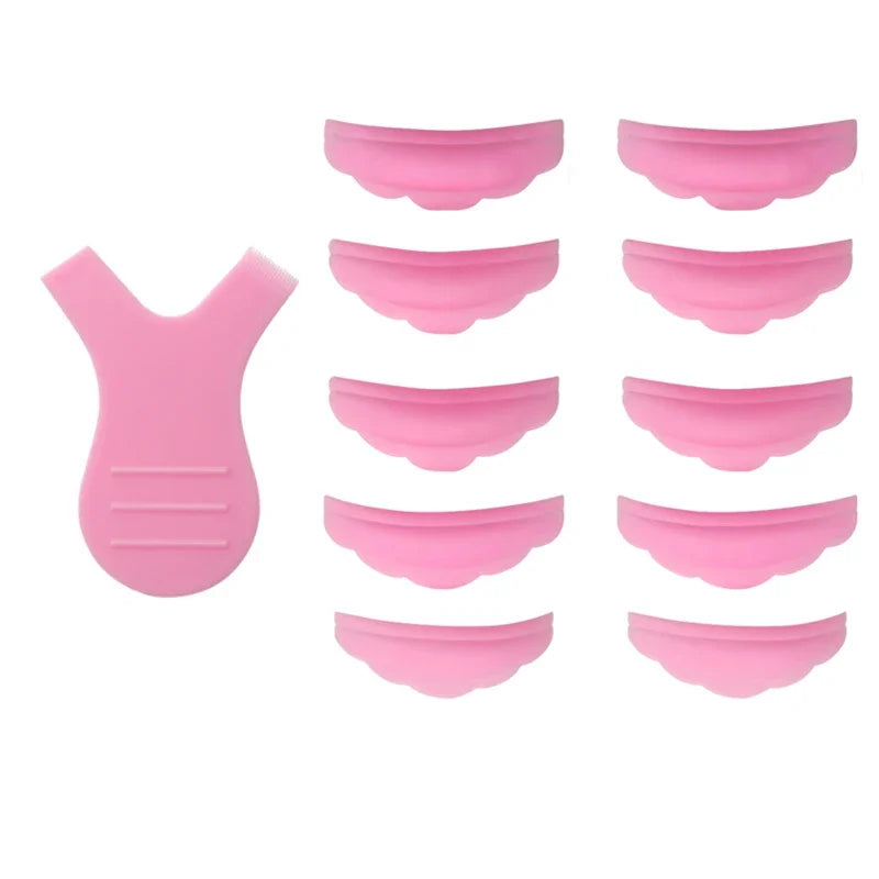 ZXZZS 5 Pairs Silicone Lash Lift Kit with Y Brush & Curler Applicator