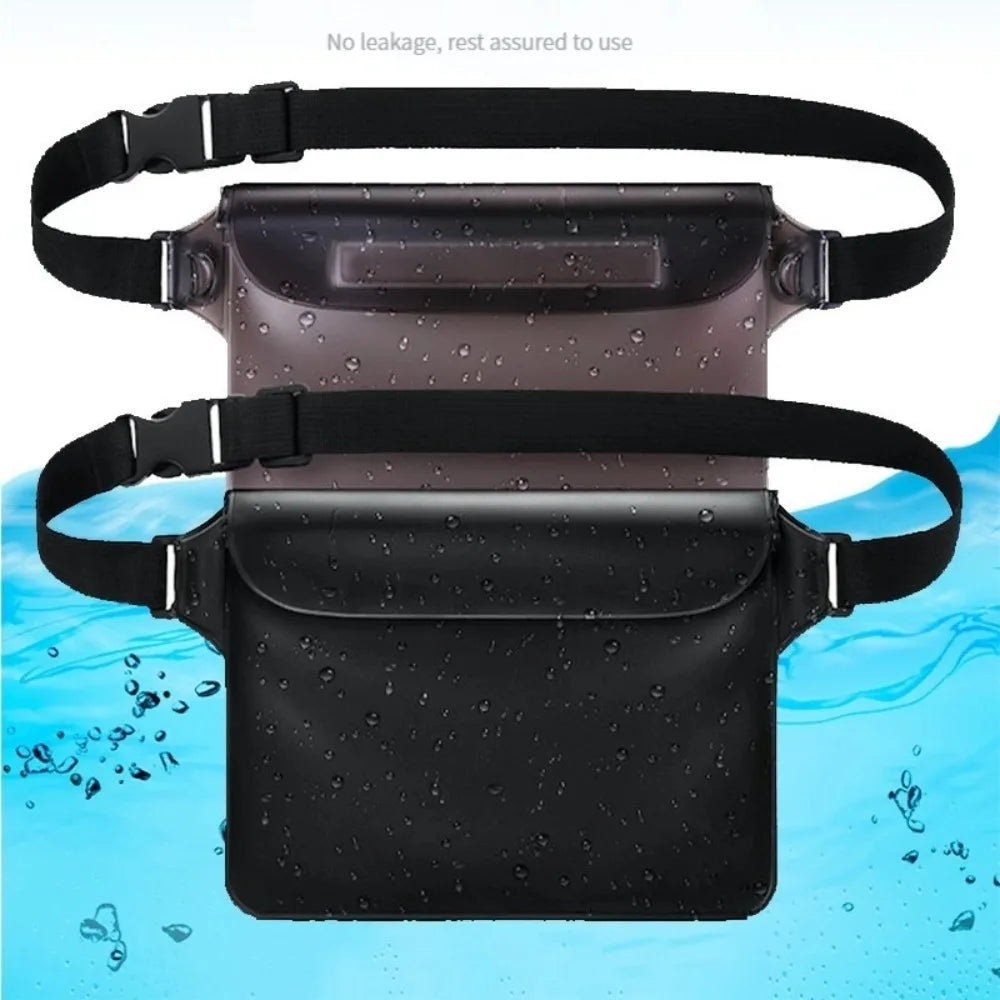 LuxuryGlow Waterproof Dry Bag for Swimming, Ski, Diving & Beach | Phone Pouch