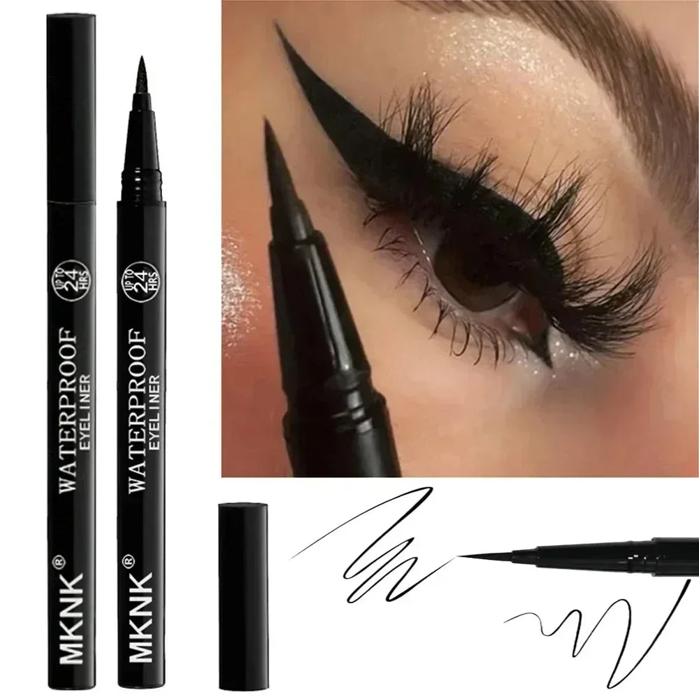 LuxuryGlow Quick-Dry Waterproof Eyeliner Pencil – 24H Long-Lasting, Smudge-Proof, Matte Finish