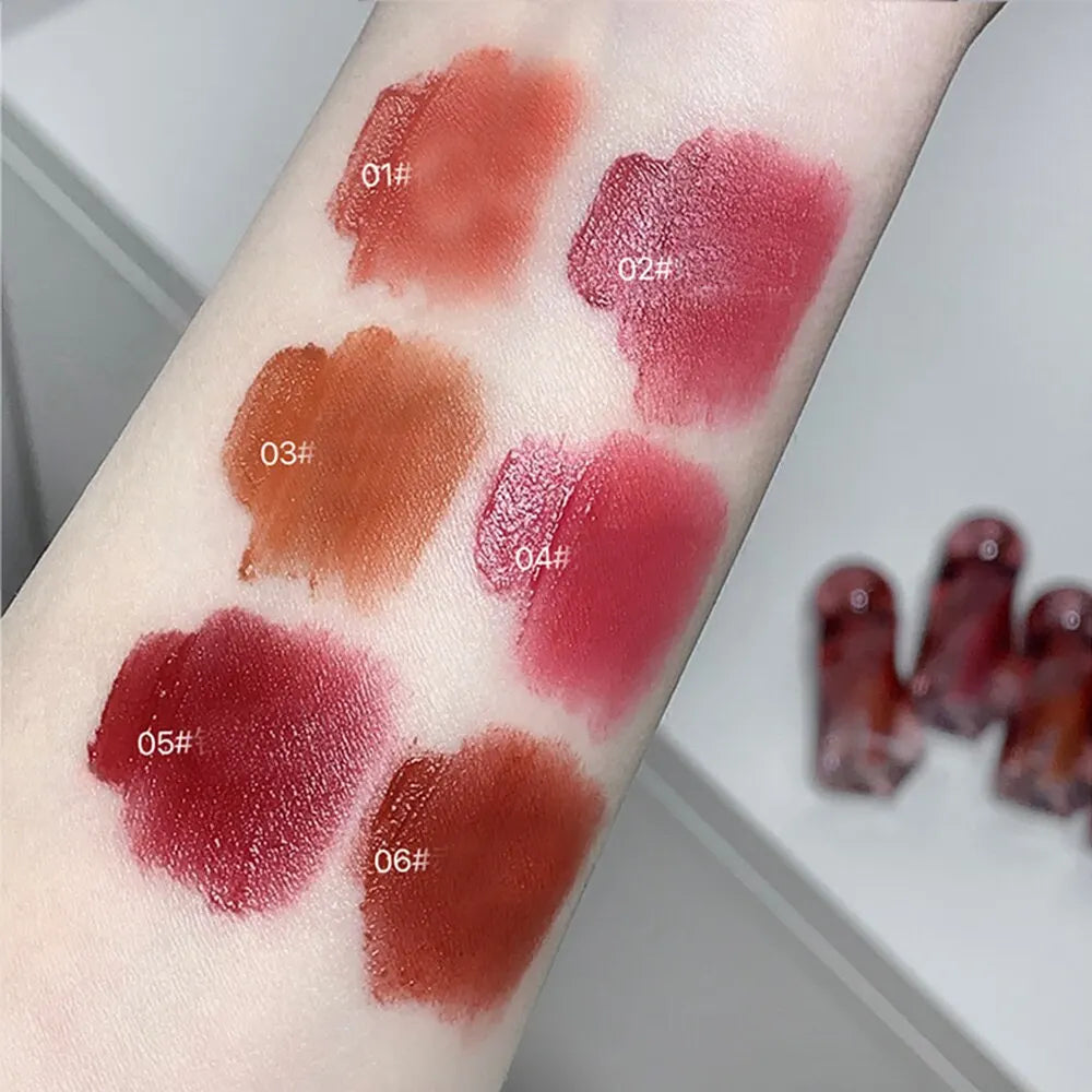 SHAQINUO Velvet Matte Mousse Lip Glaze – Long-Lasting Soft Mist Lipstick