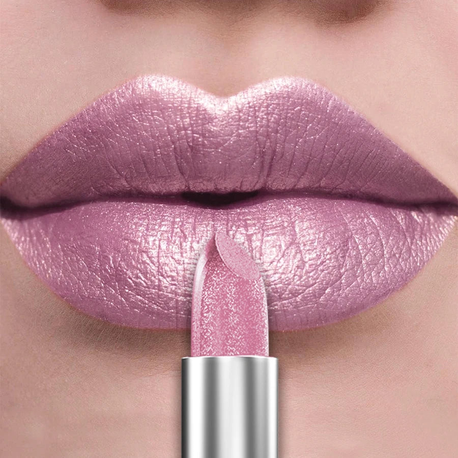 Labial metálico KAFURUX: 21 tonos brillantes y brillo duradero