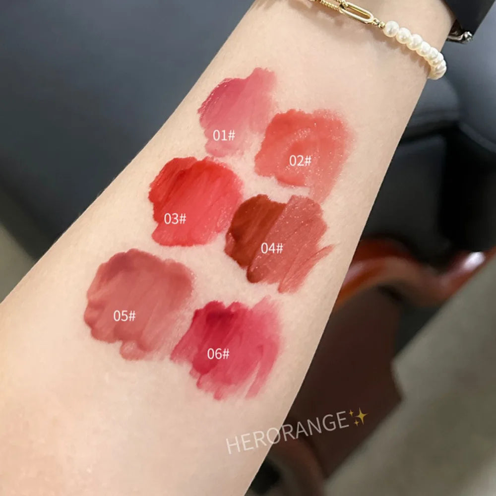 HERORANGE Mirror Lip Glaze: color de labios hidratante, no pegajoso y de alto brillo