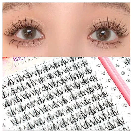 Miz Barn 32 Rows Eyelash Extensions – DIY & Professional, Soft Synthetic Lashes