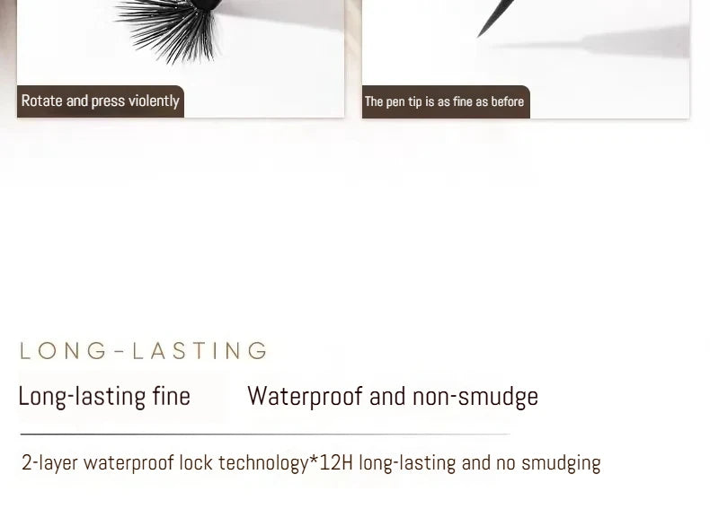 JUDYDOLL Ultra-Fine Waterproof Eyeliner – Smudge-Proof, Long-Lasting, Fast-Drying Liquid Pen