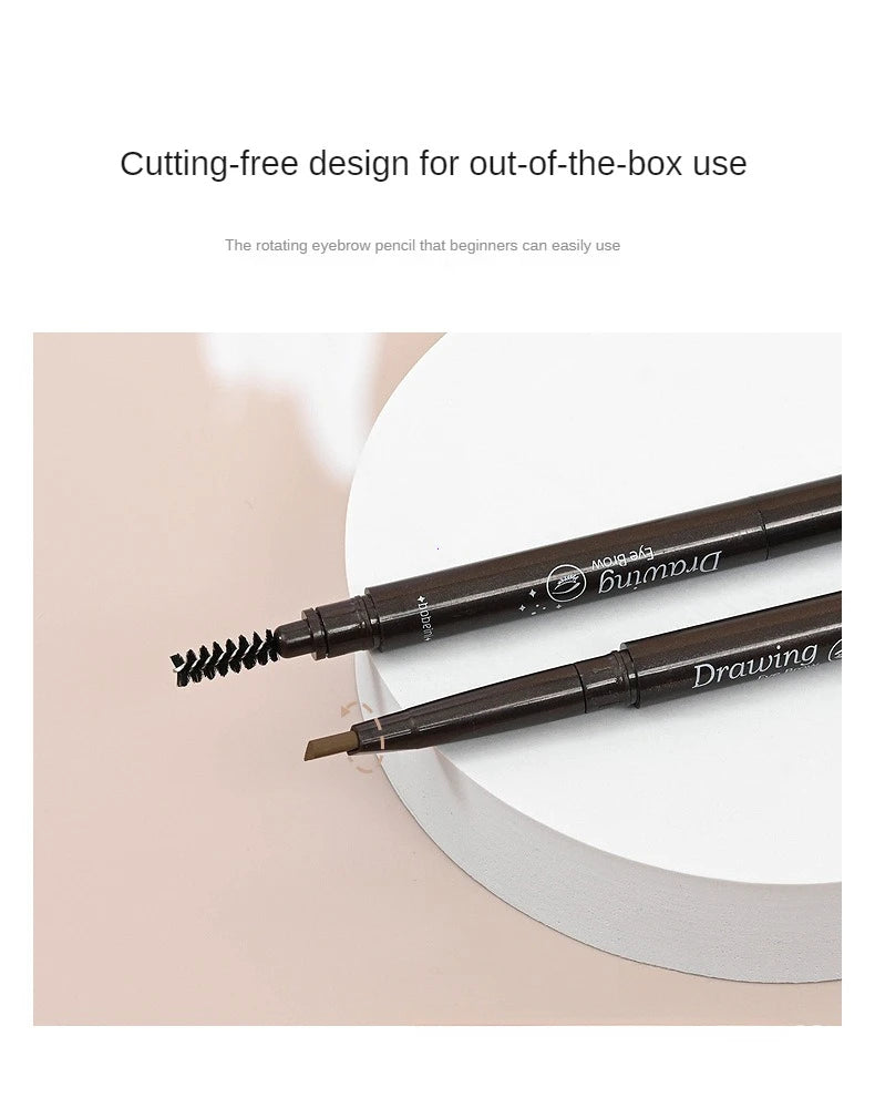 LuxuryGlow 2-in-1 Waterproof Eyebrow Pencil — Long-Lasting with Brow Brush (5 Colors)