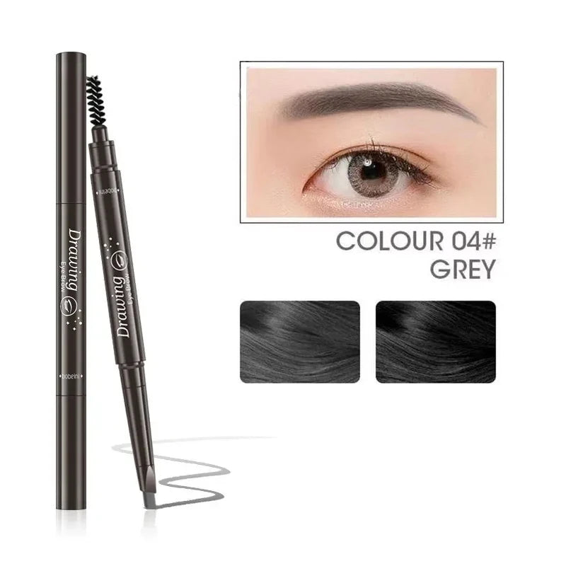 LuxuryGlow 2-in-1 Waterproof Eyebrow Pencil — Long-Lasting with Brow Brush (5 Colors)