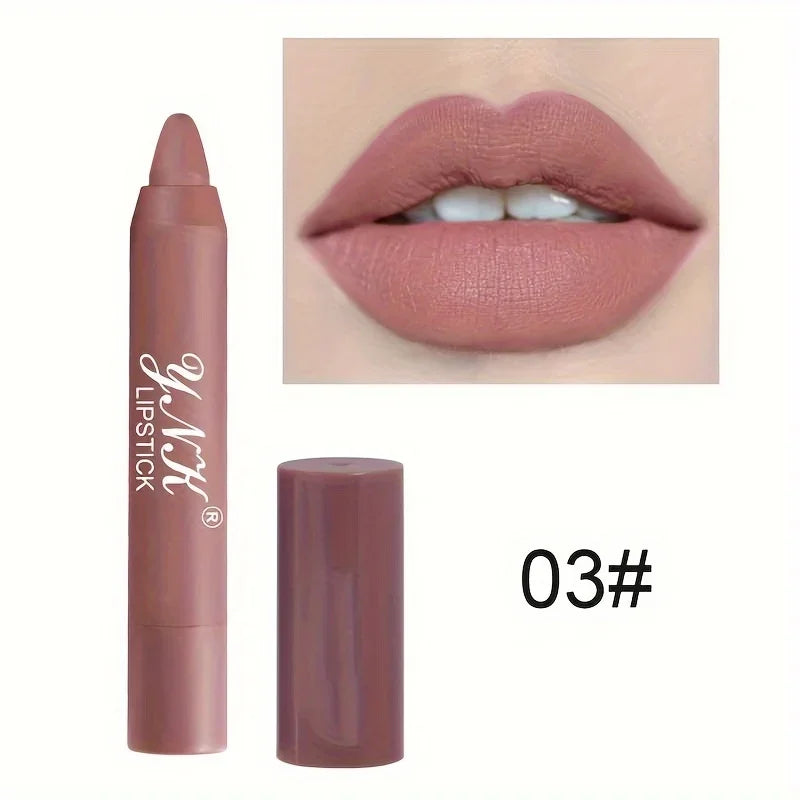 Lápiz labial mate LuxuryGlow Velvet | Tinte labial nude resistente al agua y de larga duración