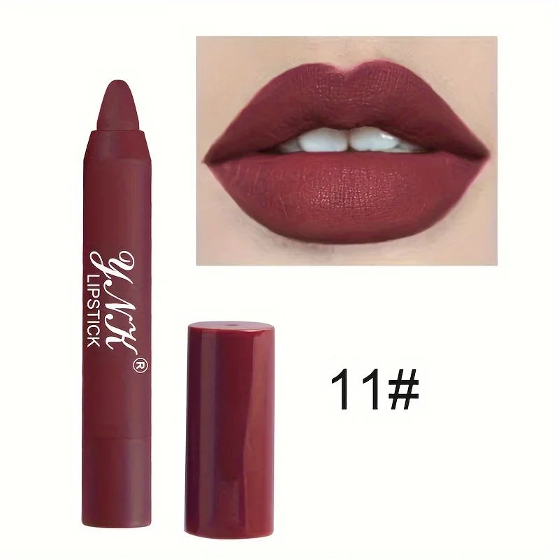 Lápiz labial mate LuxuryGlow Velvet | Tinte labial nude resistente al agua y de larga duración