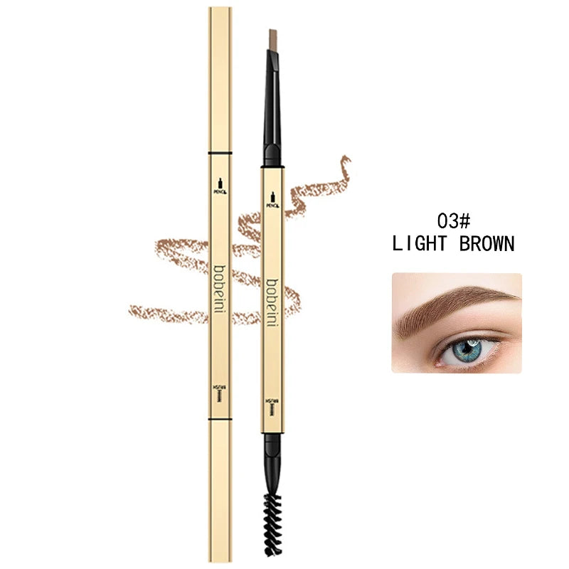 Lápiz de cejas impermeable de doble punta LuxuryGlow: preciso, duradero y resistente a las manchas.