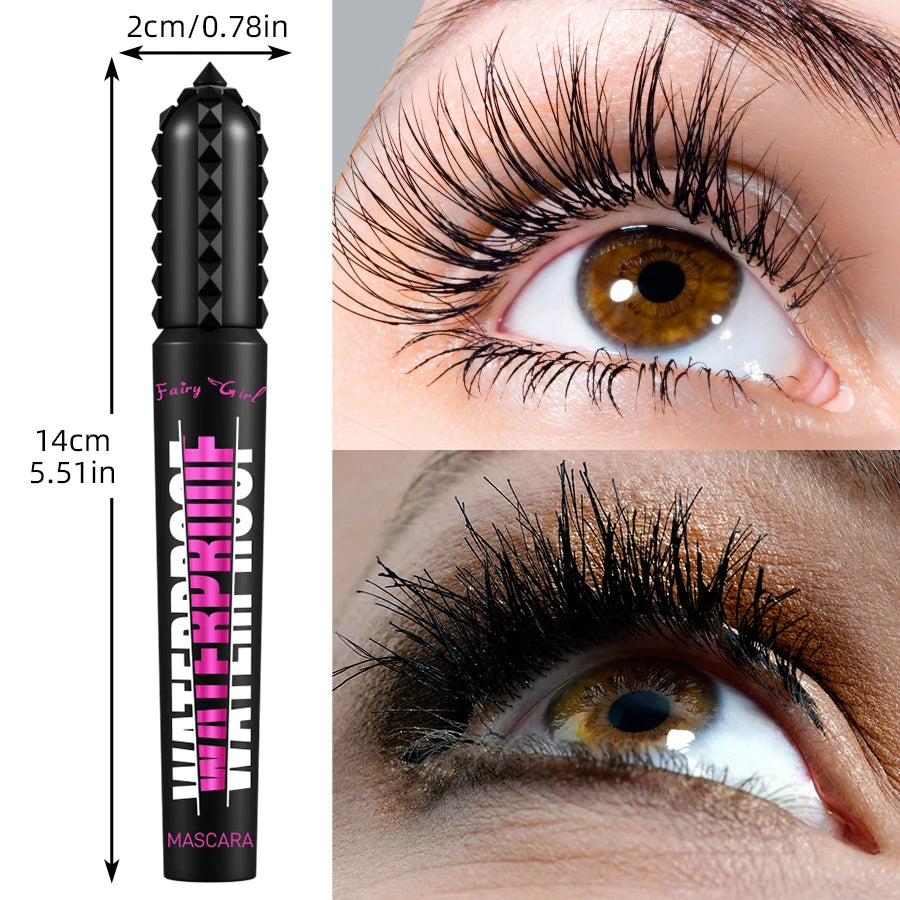 FAIRY GIRL 4D Black Waterproof Mascara – Long-Lasting Curling & Lengthening Eye Makeup