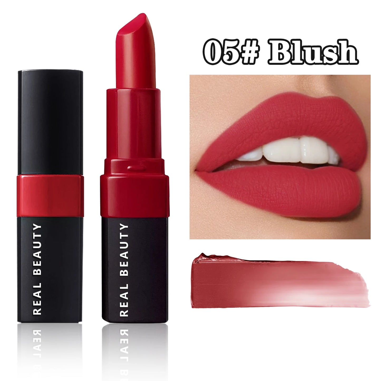 LuxuryGlow Matte Long-Lasting Waterproof Lipstick – Hydrating, High Pigment Lip Color