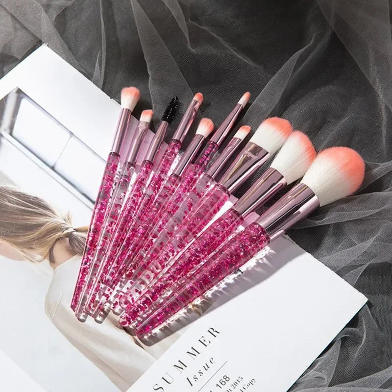 RUZOFO 10PCS Professional Makeup Brush Set – Ultra-Soft Brushes for Face & Eyes