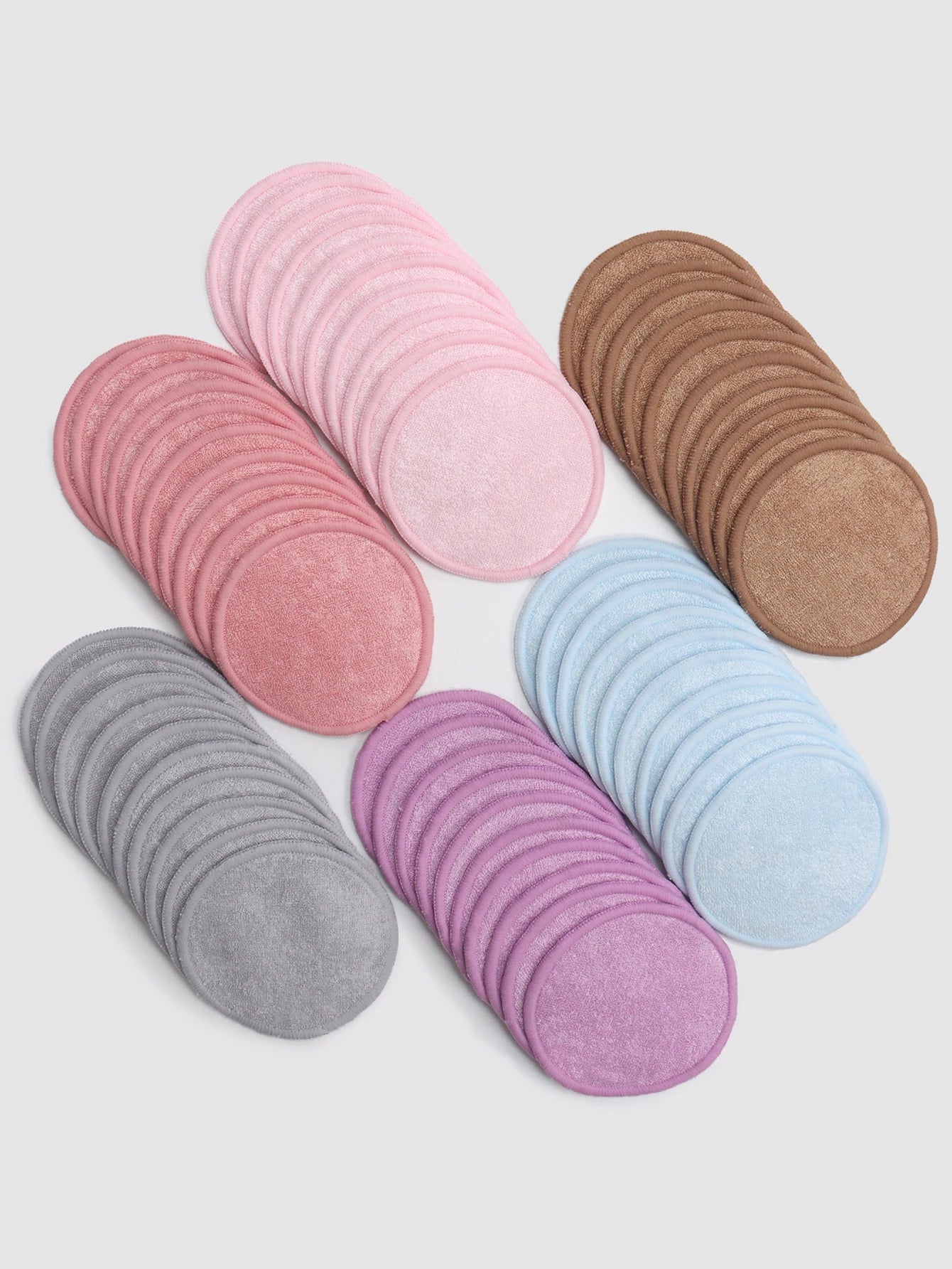 LuxuryGlow Reusable Makeup Remover Pads – 5/10/20 Pack Washable Face Puffs