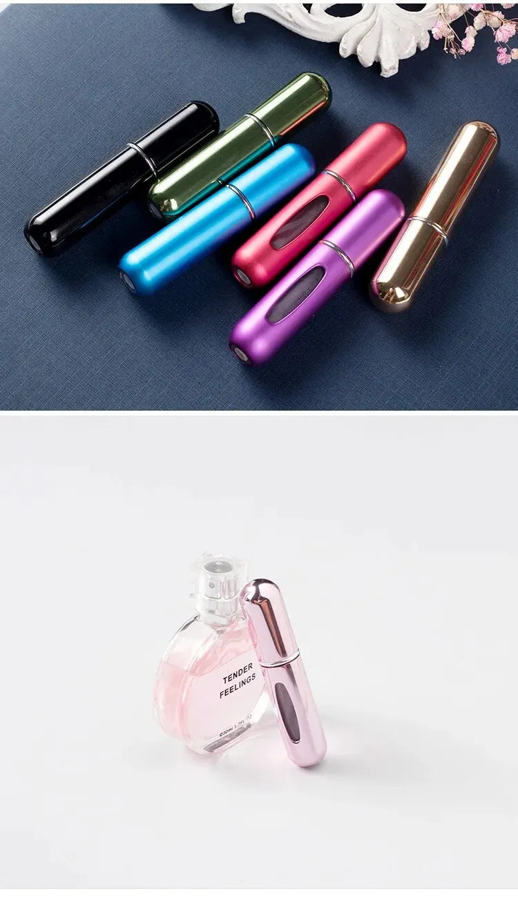 LuxuryGlow 5ml Refillable Perfume Spray Bottle – Bottom Fill & Travel-Friendly