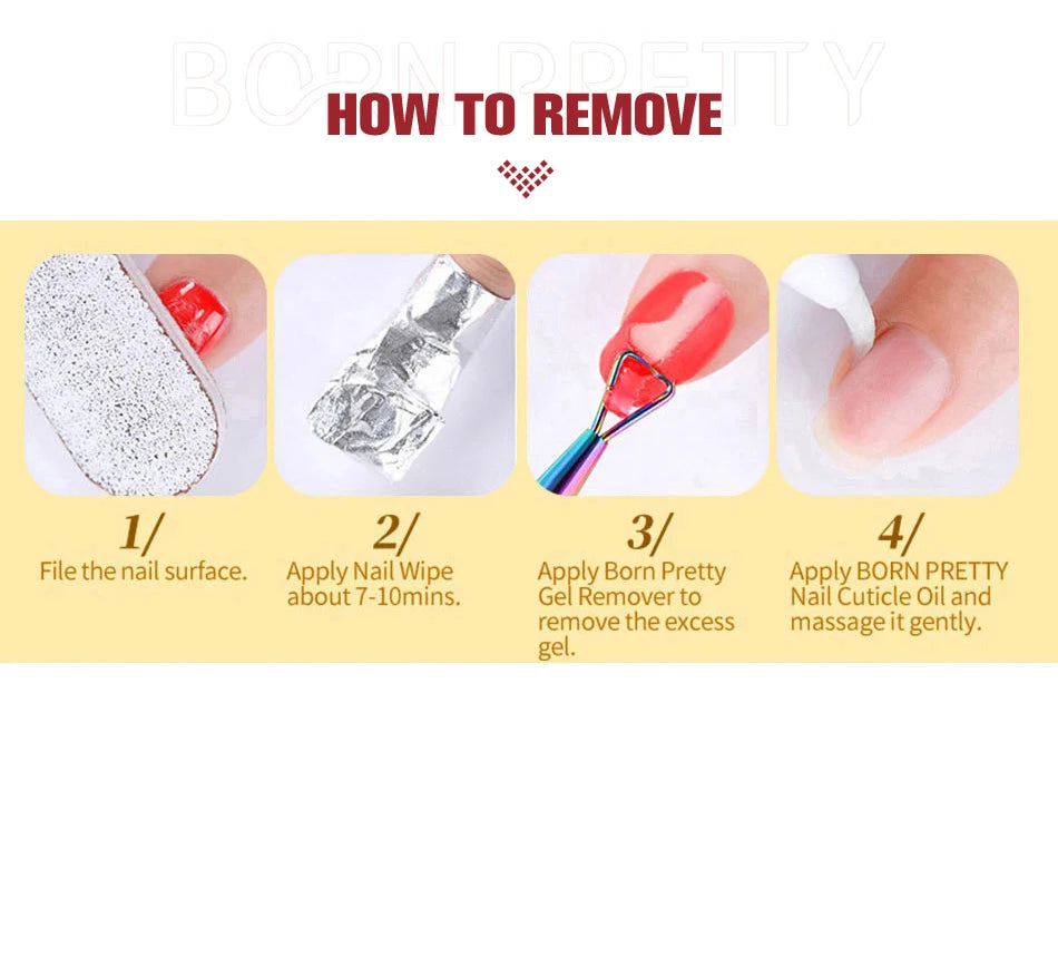 BORN PRETTY 10ml Nail Gel – Base, Top & Rubber Reinforcement Gel for UV/LED