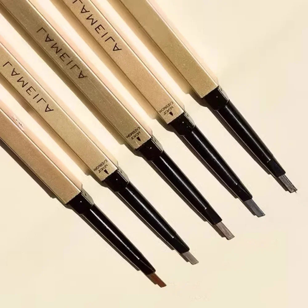 LuxuryGlow 5-Color Double Head Waterproof Eyebrow Pencil with Brush | Long-Lasting & Sweatproof