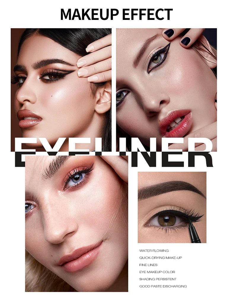 YANQINA Precision Liquid Eyeliner Pen – Waterproof, Long-Lasting, Quick-Dry
