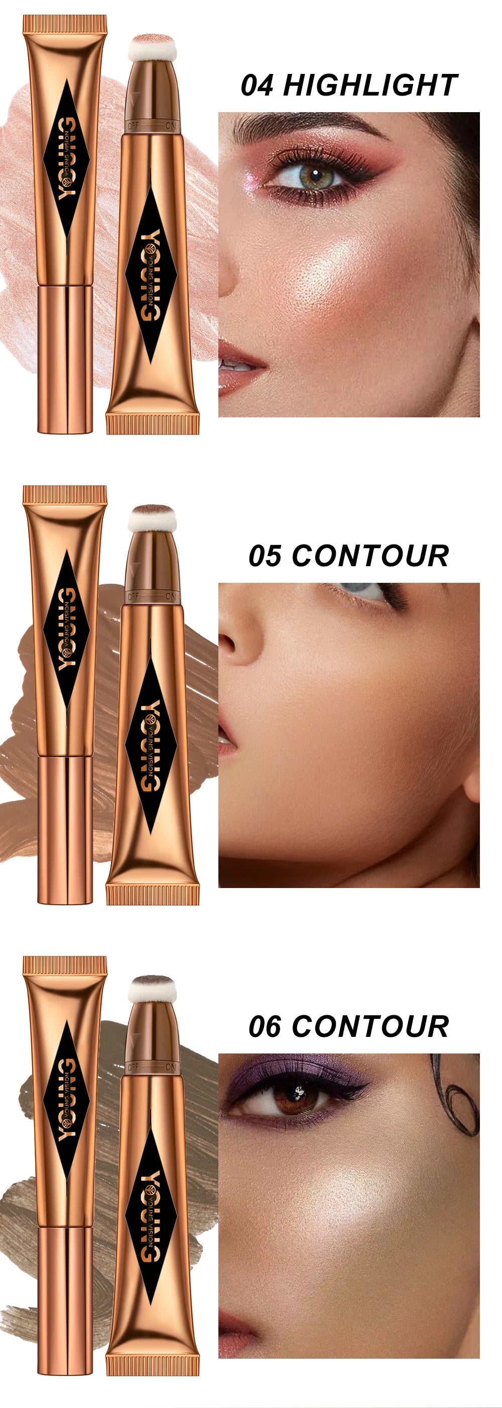YOUNG VISION Air Cushion Blusher — Long-Lasting, Easy-to-Apply (6 Colors)
