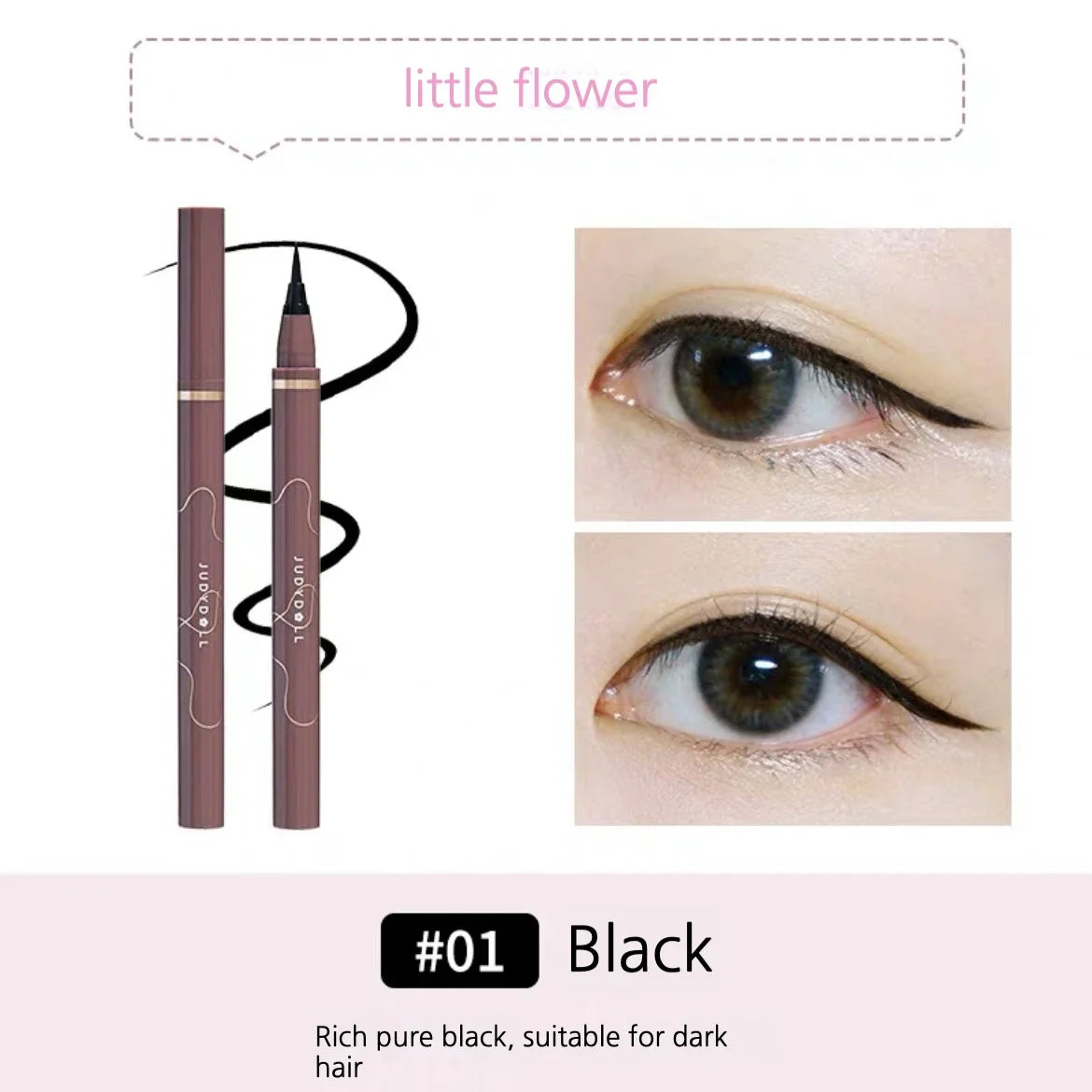 JUDYDOLL Ultra-Fine Waterproof Eyeliner – Smudge-Proof, Long-Lasting, Fast-Drying Liquid Pen