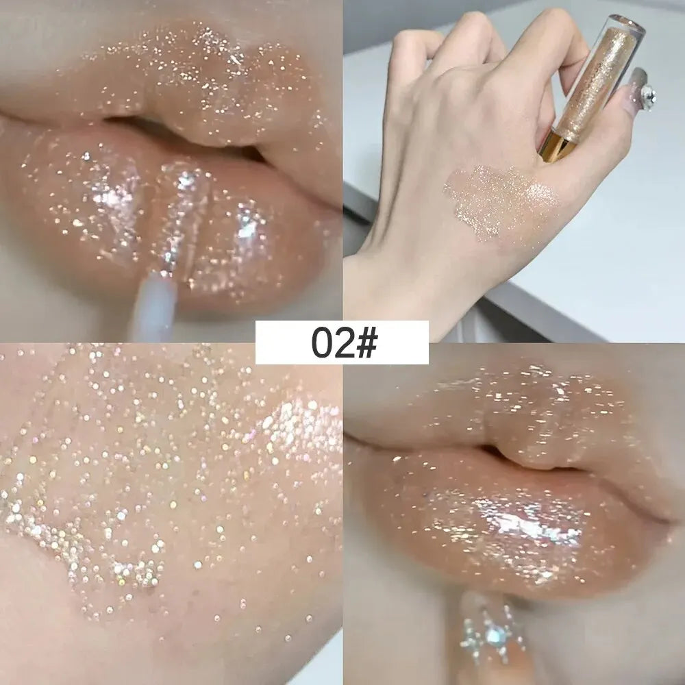 Brillo labial brillante SHAQINUO: hidratante, con un brillo intenso y un brillo sutil.