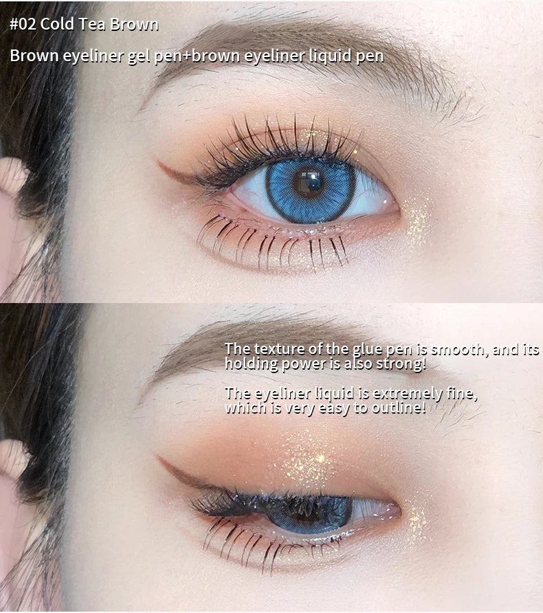 MAXFINE Double-Head Eyeliner Pen – Waterproof Fine Tip & Eye Brightener