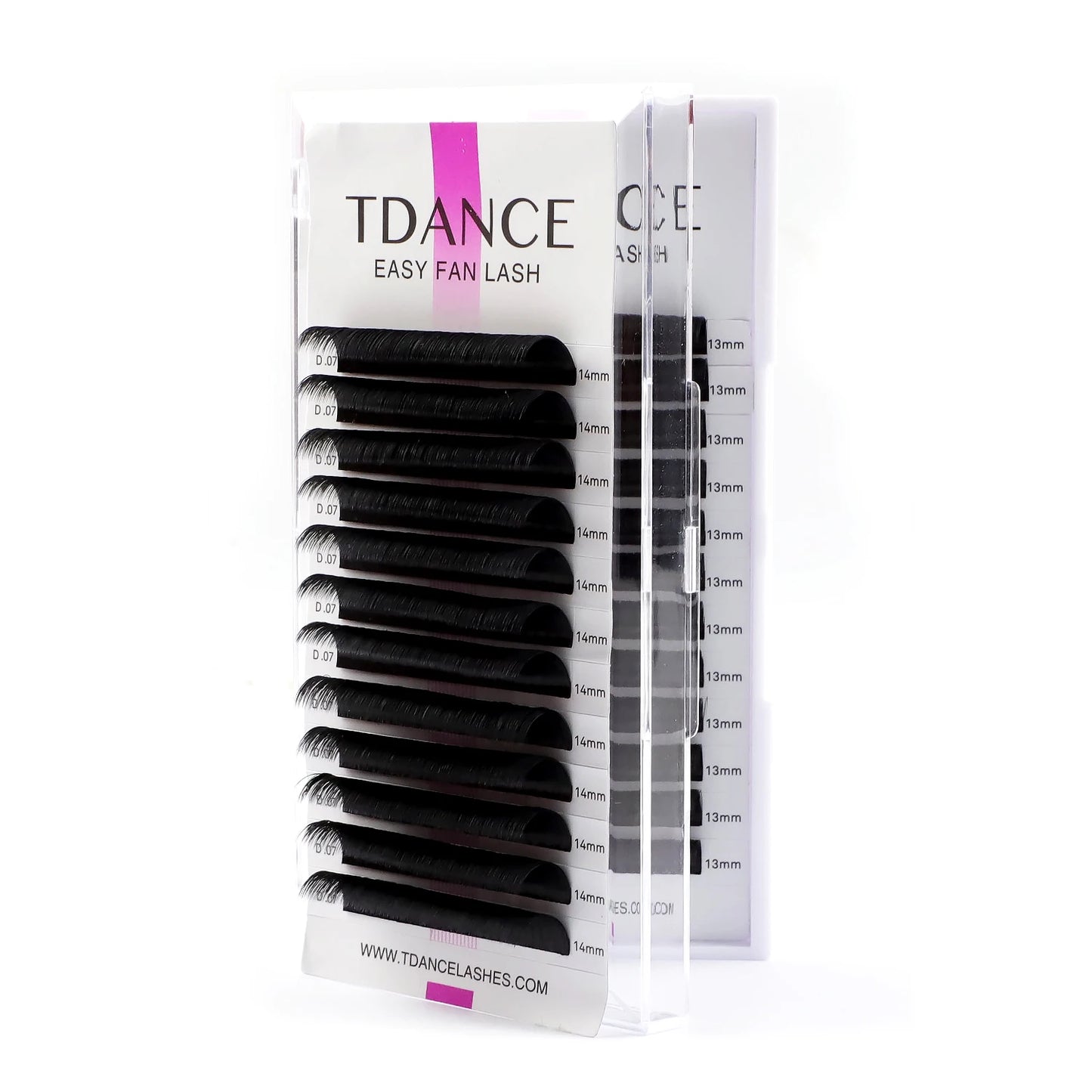 TDANCE Easy Fan Eyelash Extensions | 12-Row Faux Mink Volume Lashes | Fast Blooming for Natural to Glam Looks C60
