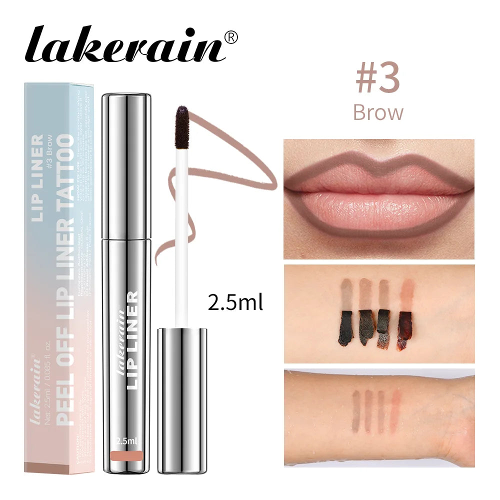 Delineador de labios Peel-Off Tattoo de ibcccndc: tinte mate resistente al agua y de larga duración