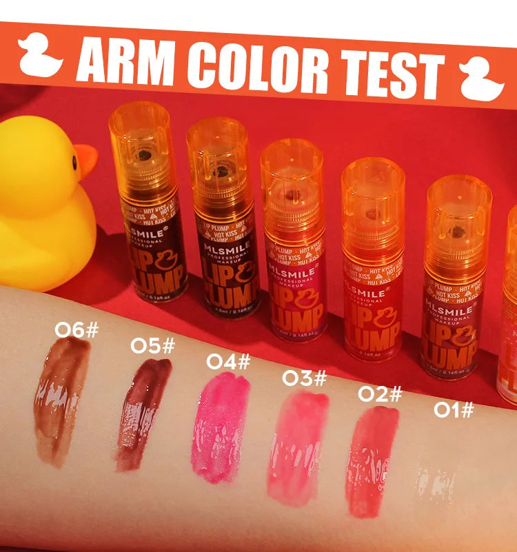 MLSMILE Set de 3 aceites labiales hidratantes con fragancia frutal: hidratantes y brillantes