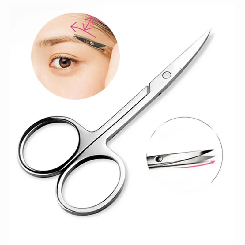Zhenduo Beauty Stainless Steel Precision Eyebrow & Nose Hair Scissors – Small Makeup Beauty Tool