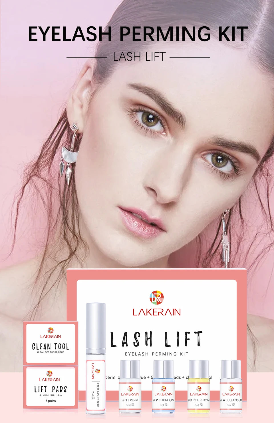 ibcccndc Lash Lift Kit – Long-Lasting Eyelash Perming & Curling Solution for Home & Salon