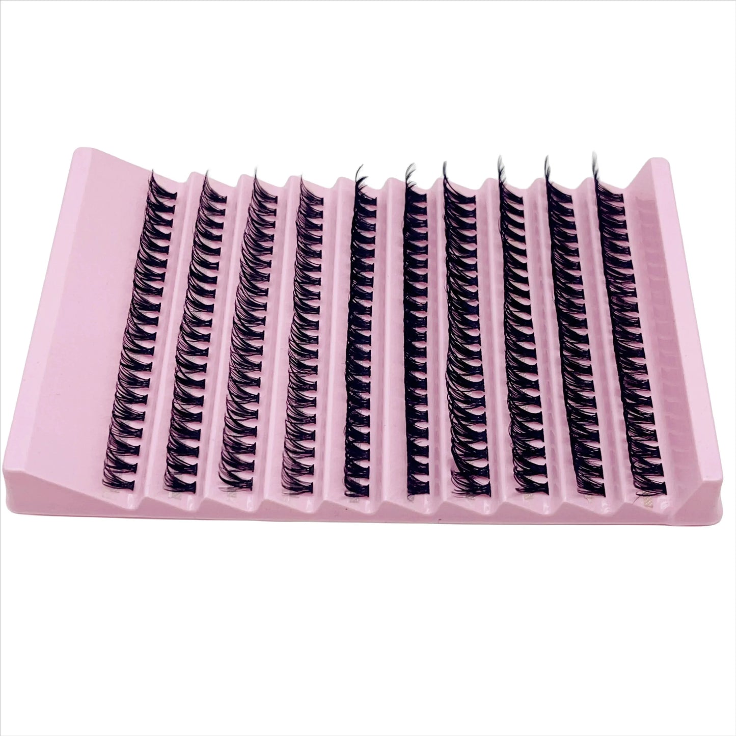 JPNPL 200 pestañas individuales en racimo – Extensiones de pestañas DIY con bandeja mixta