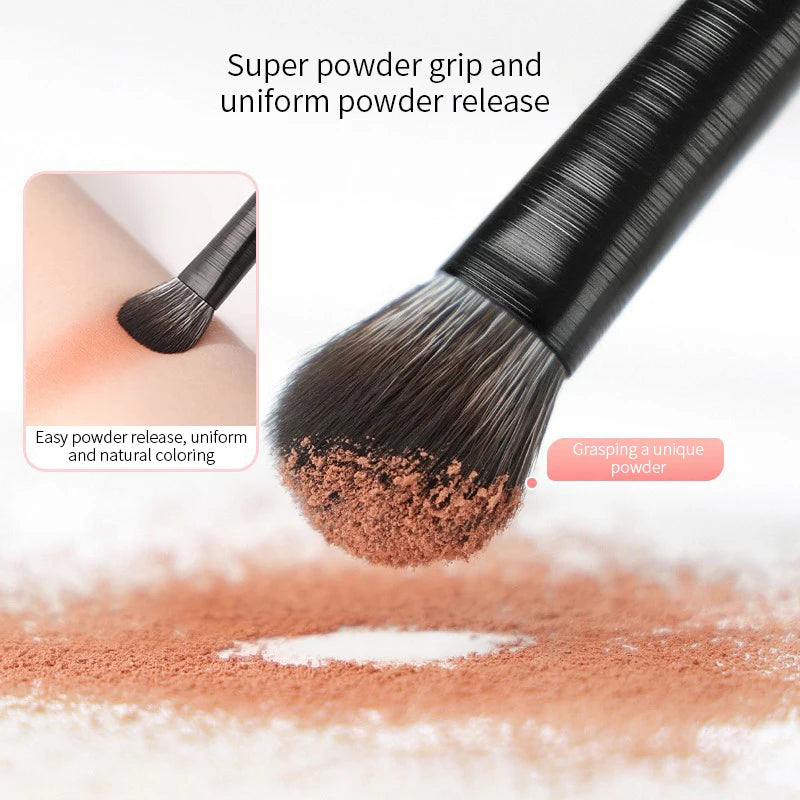 LuxuryGlow 6PCS Natural Eye Makeup Brush Set – Eyeshadow, Eyebrow & Eyeliner Tools