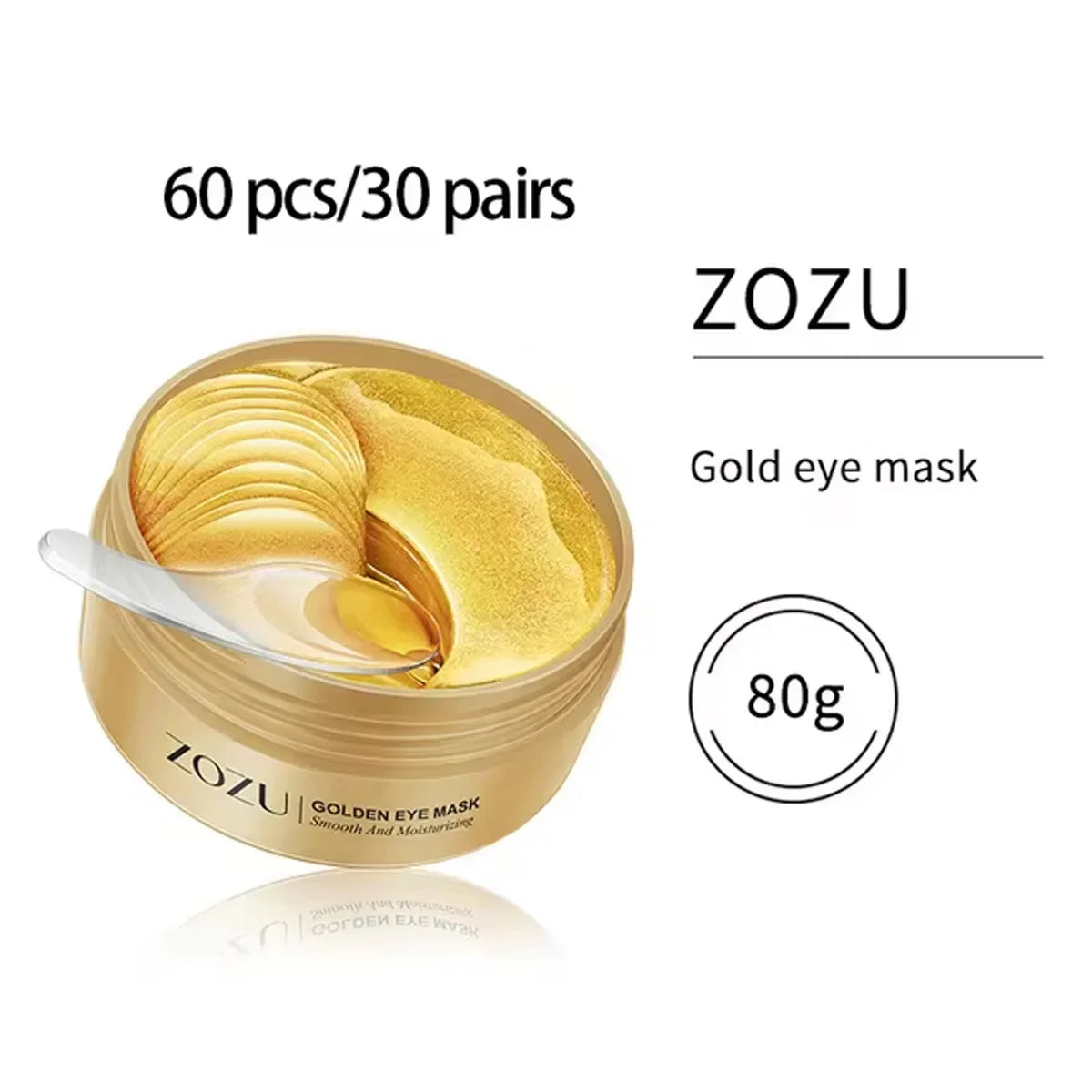 SAKSRAAR Avocado & Gold Eye Mask – Anti-Wrinkle, Dark Circle & Puffiness Treatment (60/120 PCS)