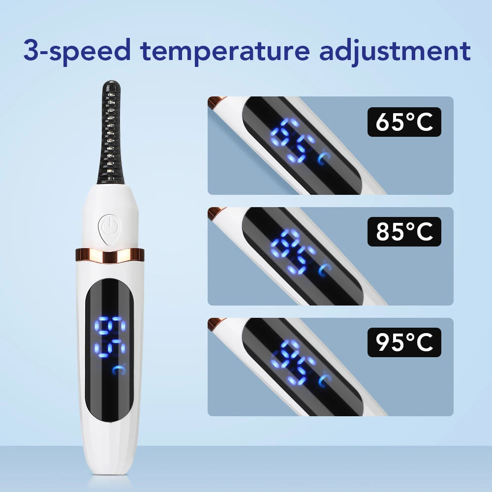 LuxuryGlow Electric Heated Eyelash Curler – Long-Lasting Lift & Natural Curl in Seconds