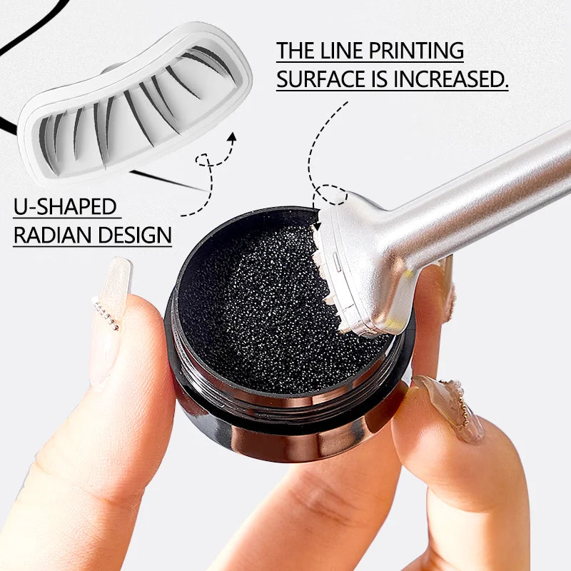 LuxuryGlow ZVEV 2-in-1 Lower Eyelash Stamp & Eyeliner – Waterproof & Sweatproof