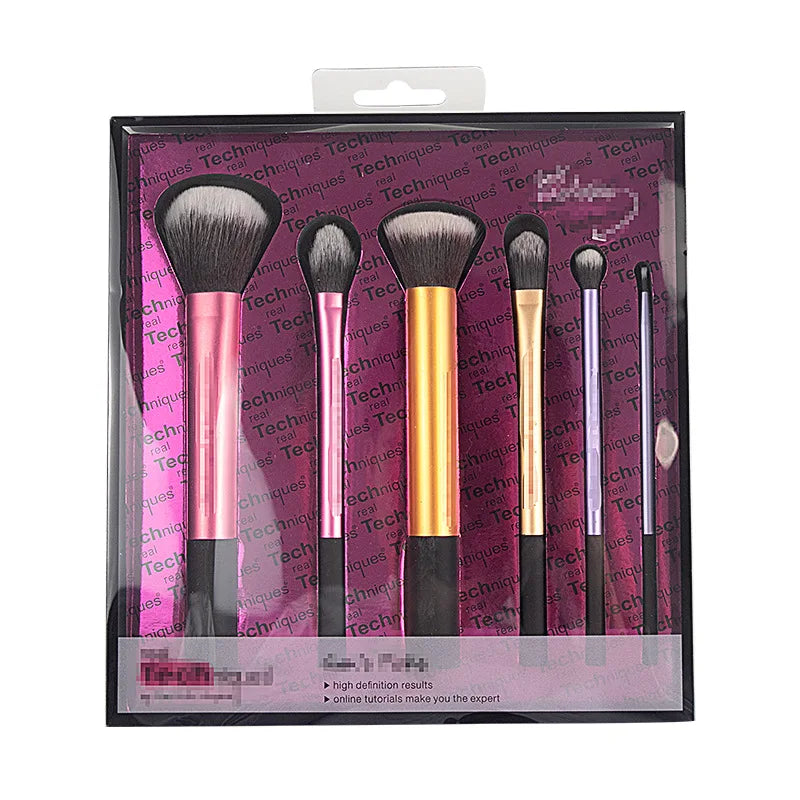 LuxuryGlow Complete Makeup Brush Set with Beauty Blender – Soft Wool Fiber for Face & Eyes