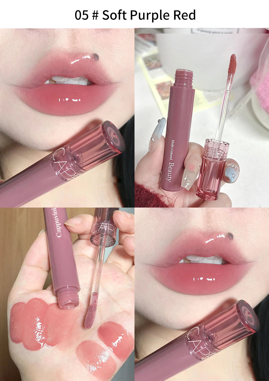 Cappuvini Beauty Juice Lip Glaze: labial hidratante con brillo de espejo