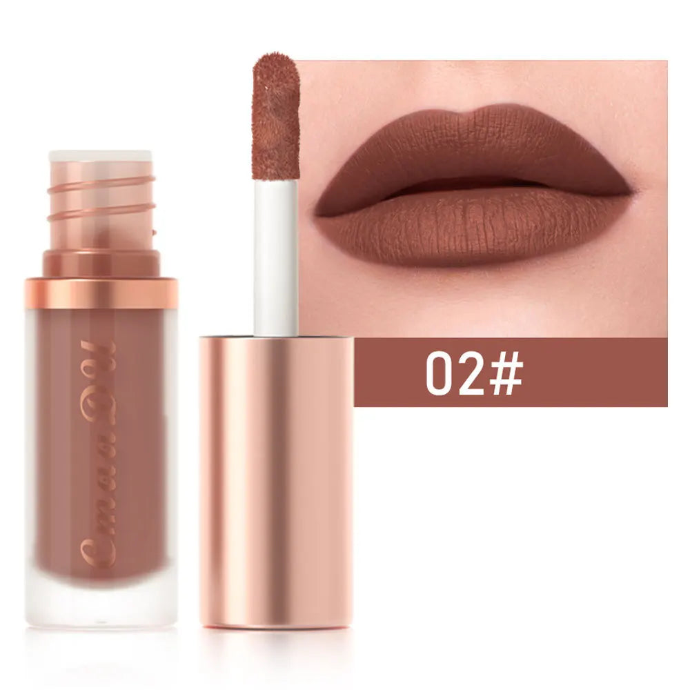 CMAADU Waterproof Matte Velvet Lip Gloss – Long-Lasting, Moisturizing, Non-Stick Formula