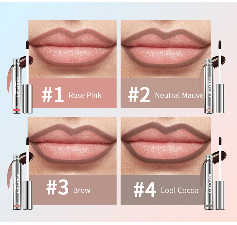 Delineador de labios Peel-Off Tattoo de ibcccndc: tinte mate resistente al agua y de larga duración
