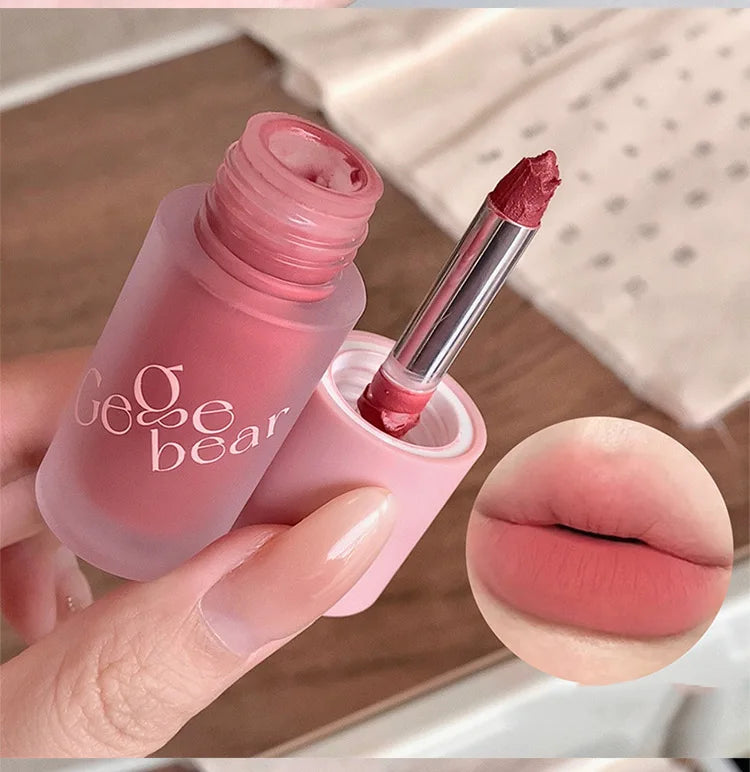 Crema de terciopelo 4 en 1 Gege Bear: lápiz labial, rubor, sombra de ojos y contorno