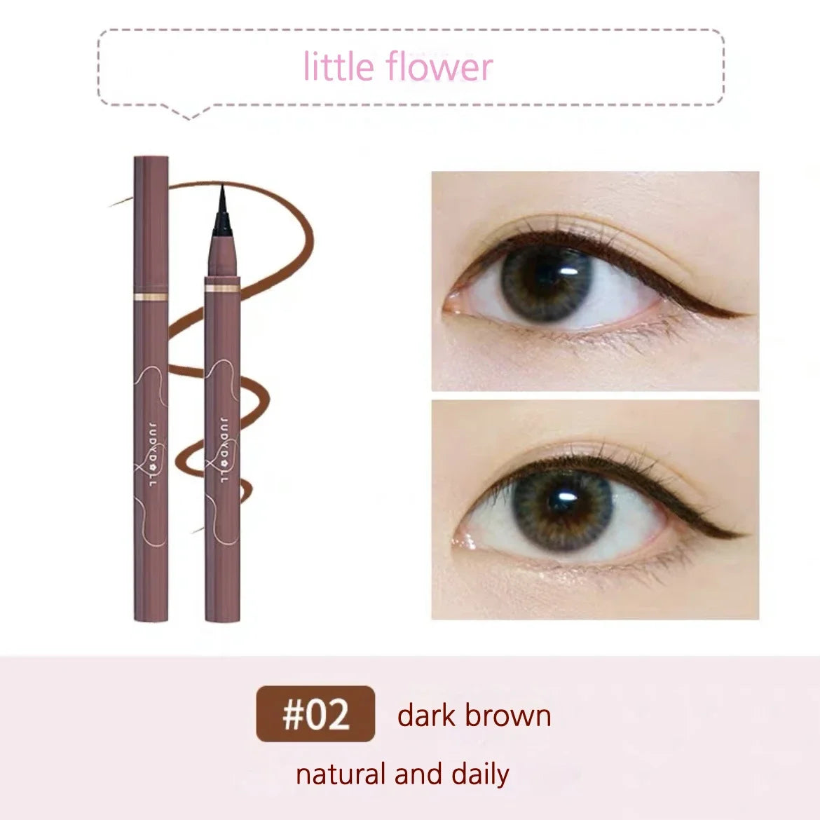 JUDYDOLL Ultra-Fine Waterproof Eyeliner – Smudge-Proof, Long-Lasting, Fast-Drying Liquid Pen