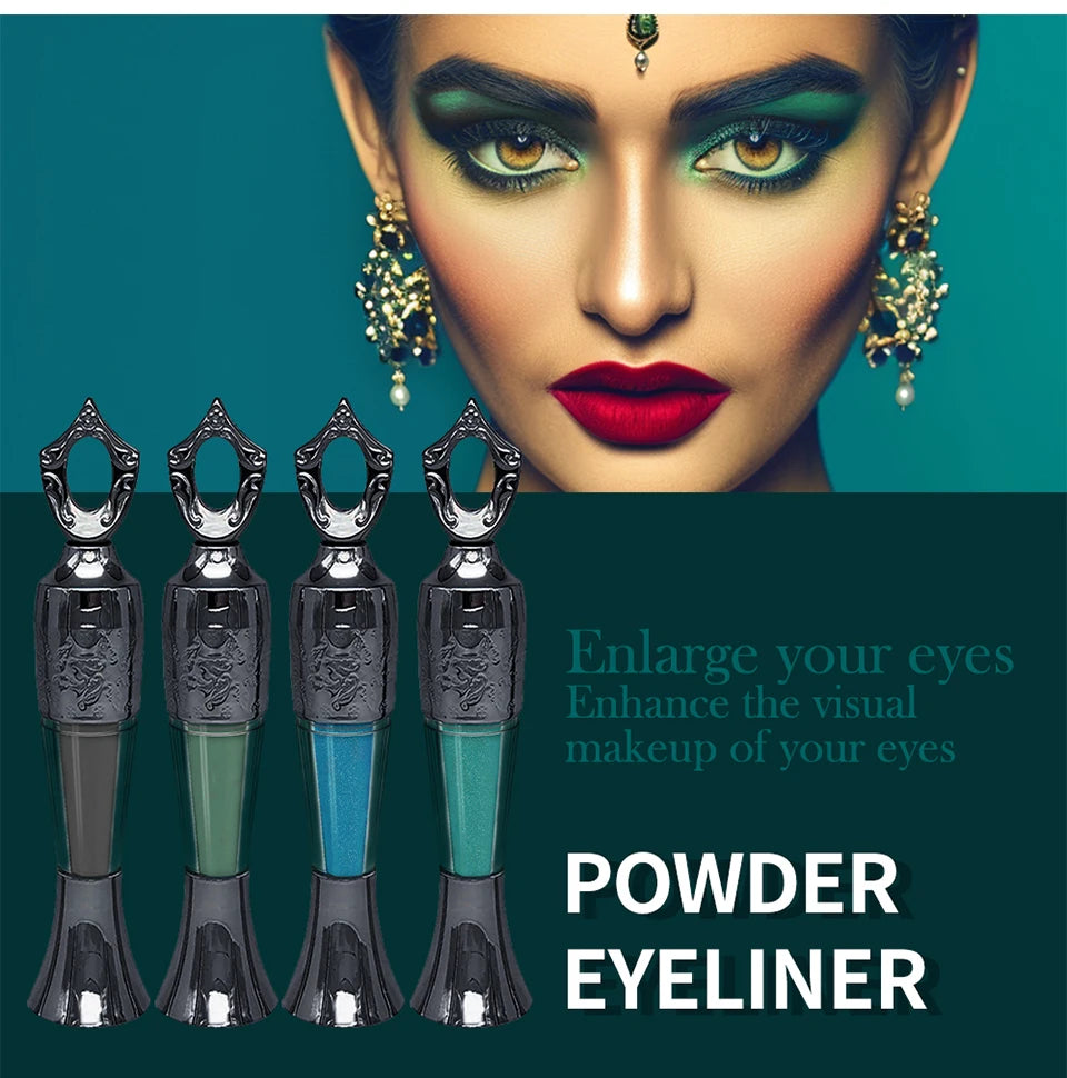 LAKERAIN 4-Color Powder Eyeliner Stick – Waterproof, Smudge-Free & Long-Lasting