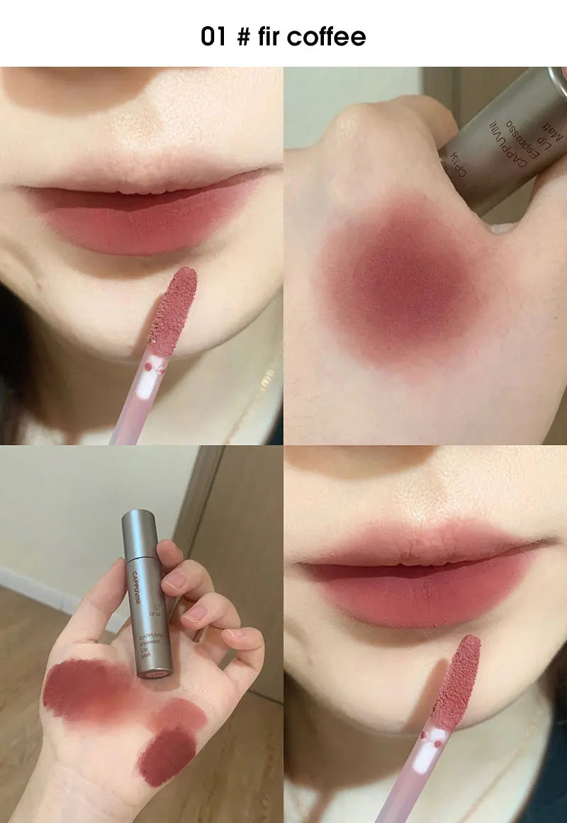 Cappuvini Velvet Matte Lip Gloss – Waterproof, Smudge-Proof & Long-Lasting