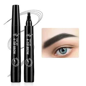 Lápiz de cejas microblading LuxuryGlow de 4 puntas: resistente al agua y a las manchas, potenciador de cejas de aspecto natural.