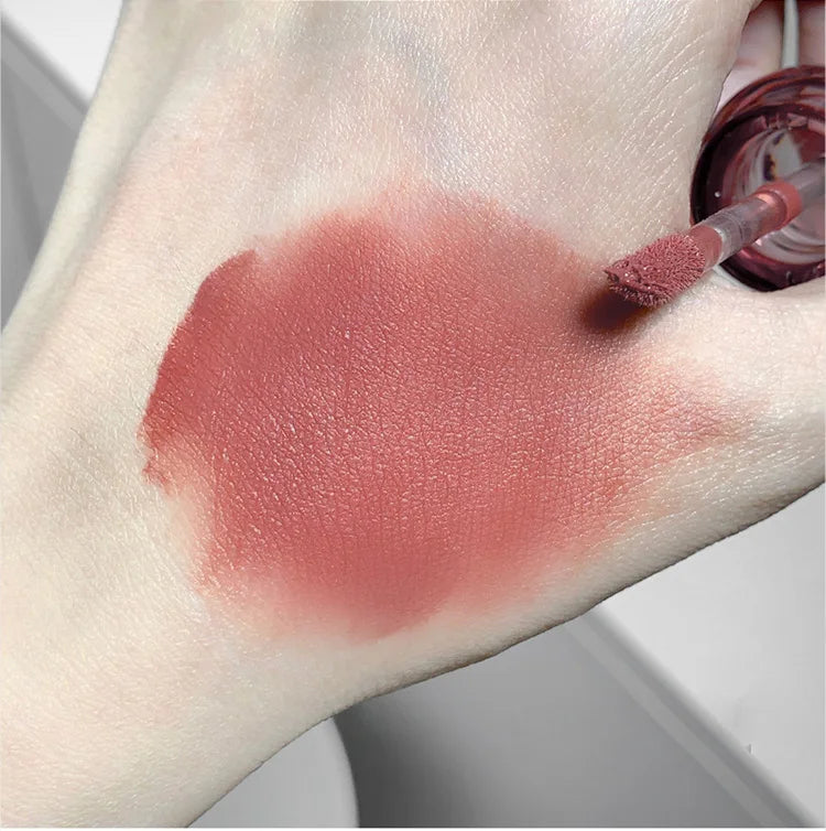 SHAQINUO Velvet Matte Mousse Lip Glaze – Long-Lasting Soft Mist Lipstick