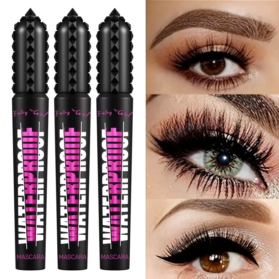 FAIRY GIRL 4D Black Waterproof Mascara – Long-Lasting Curling & Lengthening Eye Makeup