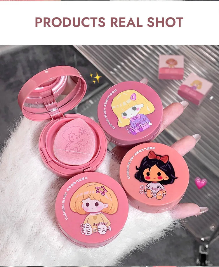 Gege Bear Cushion Blush by Gege Bear – Long-Lasting, Blendable & Whitening Finish