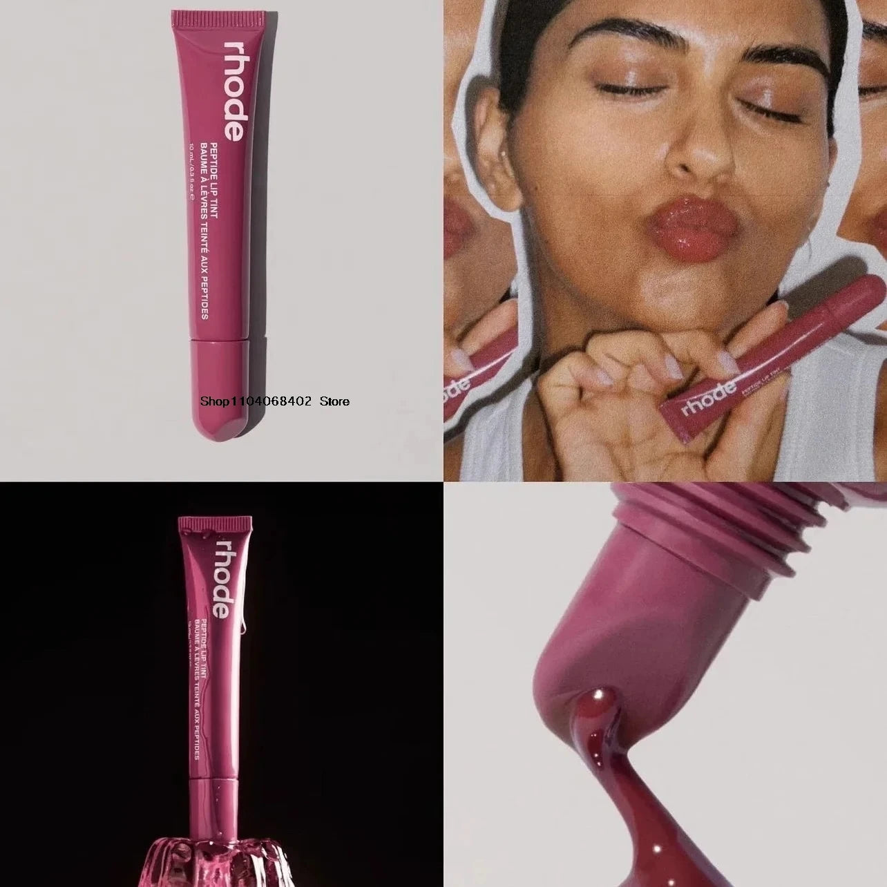 RHODE Cream Blusher Stick & Lip Gloss Duo – Multi-Use Makeup for iPhone Mirror Case Lovers